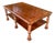 Hickory White Traditional Mahogany Cocktail Table With Turned Legs & Lower Shelf For Sale