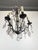 Glass Six-Light Chandeliers with Polychrome Crystal Drops, Set of 2 For Sale - Image 7 of 18