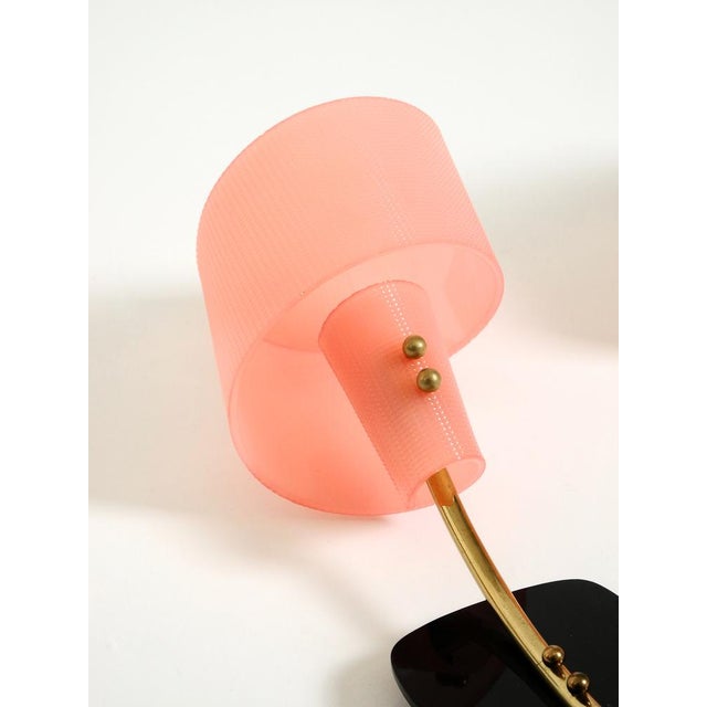 Mid-Century Modern Wall Lamps with Pink Acrylic Glass Shades, 1950s, Set of 2 For Sale - Image 10 of 18