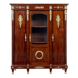 Late 19th Century French Empire Mahogany and Ormolu Cabinet, 1890s For Sale