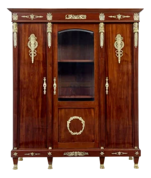 Late 19th Century French Empire Mahogany and Ormolu Cabinet, 1890s