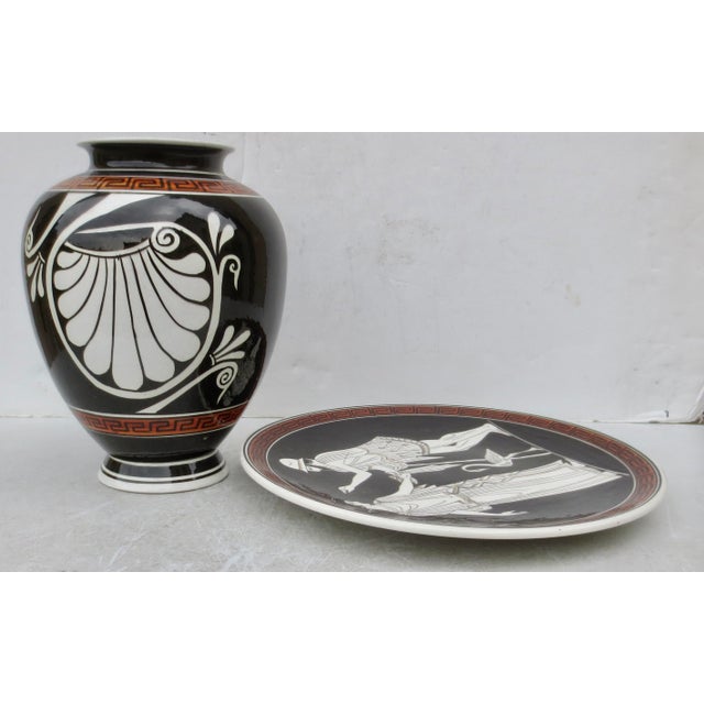 1950s 1950s Neo-Classical Greek Revival Porcelain - Set of 2 For Sale - Image 5 of 10