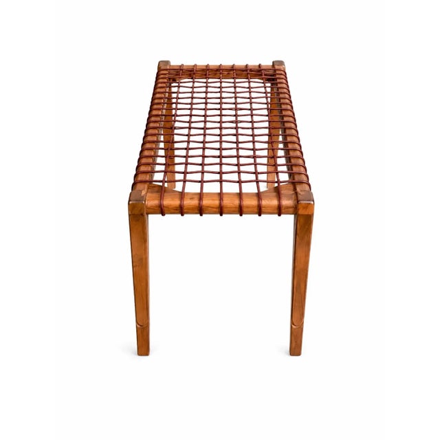 1990s Modern Mid Century Klismos BenchS. - Pair For Sale - Image 5 of 5