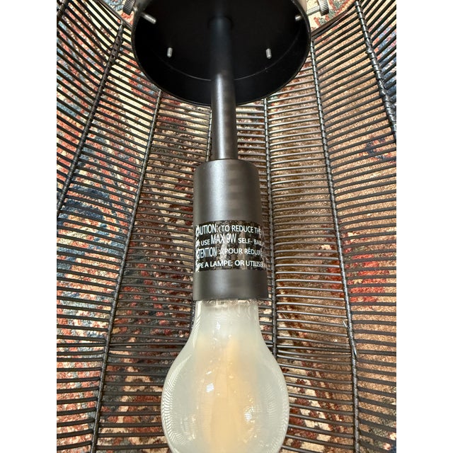 Arhaus Coastal Style Pendant, Black For Sale - Image 9 of 12