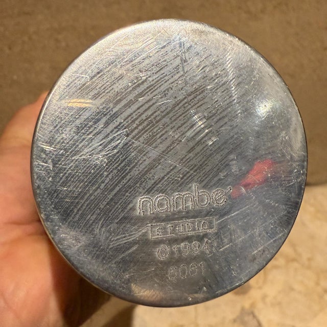 1994 Nambé Studio Vase Silver For Sale In San Diego - Image 6 of 7
