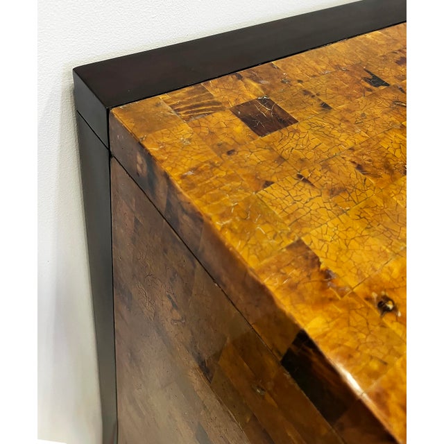 Modern Maitland Smith Tessellated Coconut Shell Console Table For Sale - Image 3 of 10