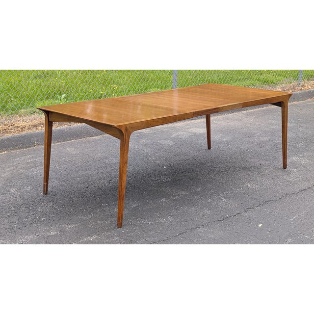 Wood John Van Koert for Drexel Profile Mid Century 10 Person Dining Table For Sale - Image 7 of 18