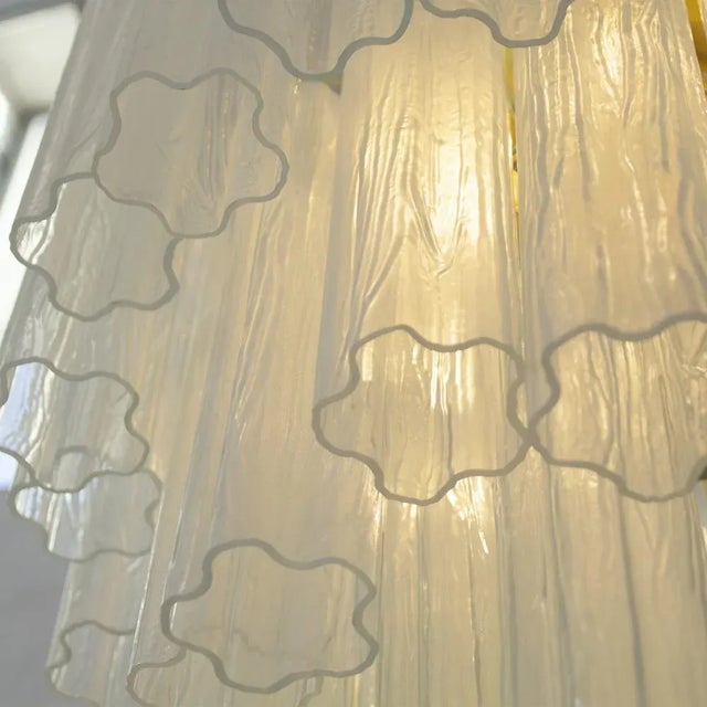 Italian Opal Suspension Lamp in Murano Glass, 1980s For Sale - Image 10 of 12