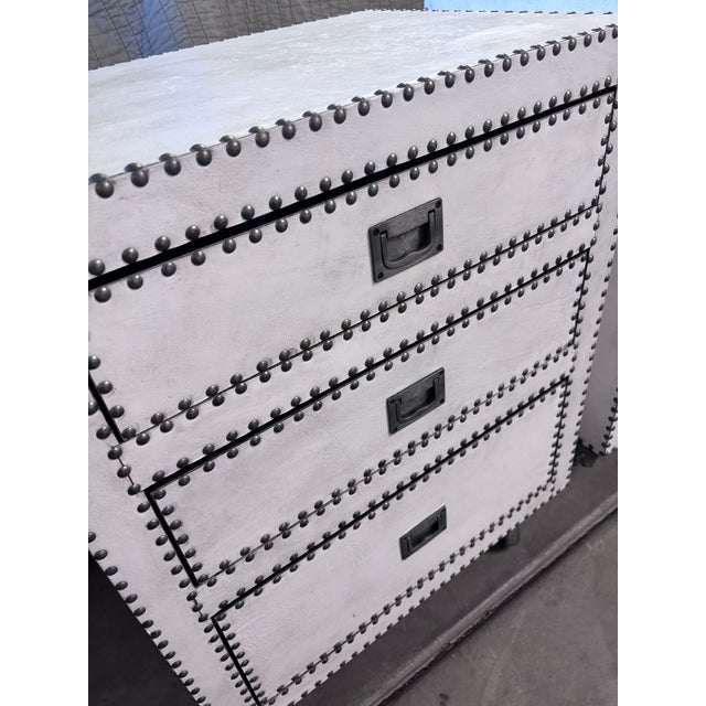 White Restoration Hardware Marseilles Closed Nightstands For Sale - Image 8 of 13