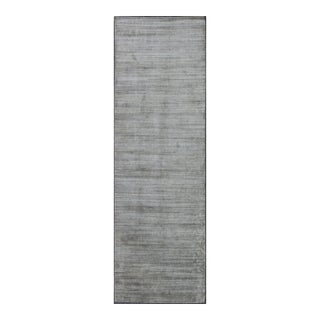 Contemporary Indian Gallery Runner With Monochromatic Colors 5'0 X 16'3 For Sale