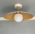 Contemporary Cream Color Contemporary Flush Mount Ceiling Lamp For Sale - Image 3 of 11