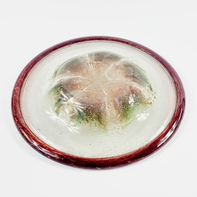 1930s Large Art Deco Ikora Art Glass Bowl by Karl Wiedmann for WMF, Germany, 1930s For Sale - Image 5 of 6