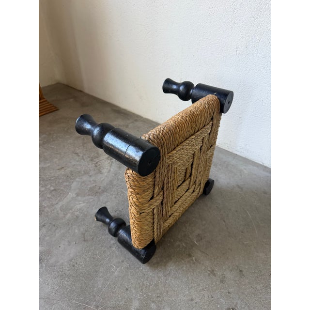 Small Low Stool by Audoux Minet, 1950s For Sale - Image 18 of 18