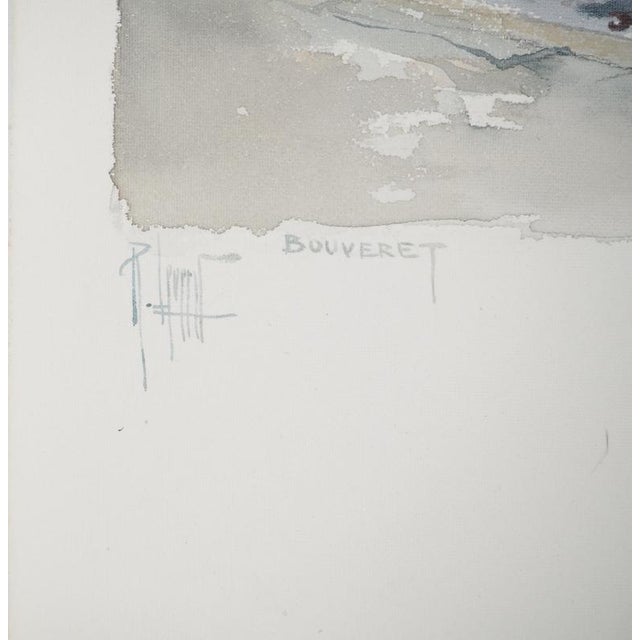 René LEVERD (1872-1938) Switzerland, Hotel de la Tour in Bouveret (Canton of Valais) Original watercolor Signed in ink On...