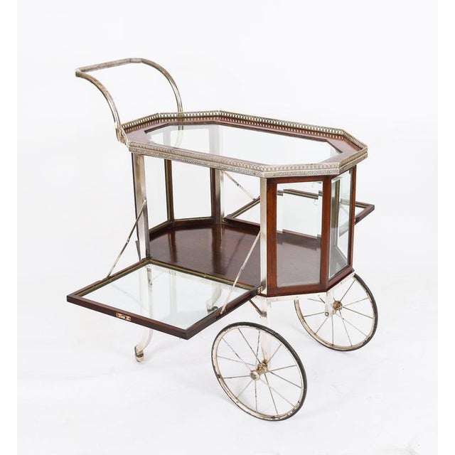 Antique Art Deco French Gilded Bar Cart, 1920s For Sale - Image 15 of 18