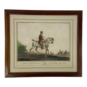 Late 18th Century Deuxieme Suite De Chevaux d'Après Carle Et Horace Vernet, Framed