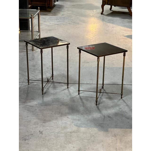 Mid-Century Brass Lamp Tables, 1965, Set of 2 For Sale - Image 17 of 18