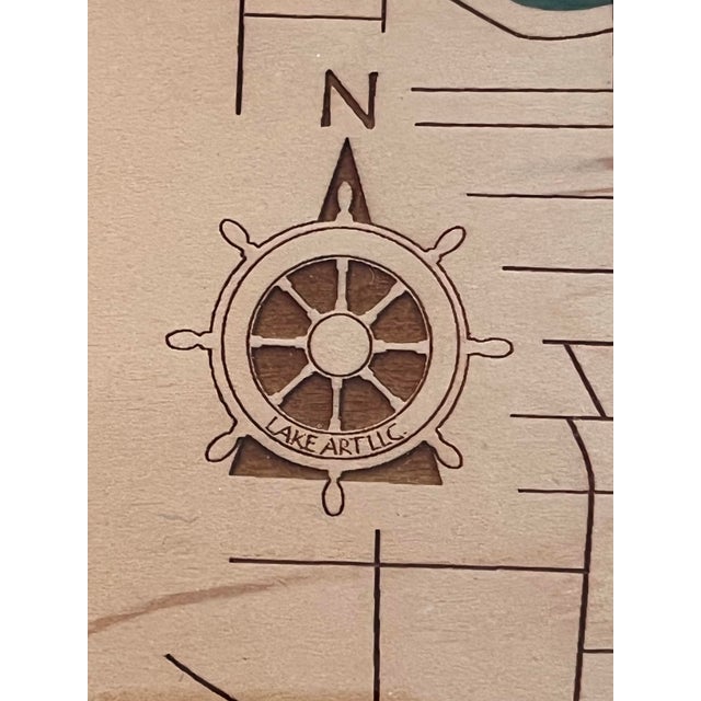Street Art Fort Lauderdale Florida Nautical Map Wood Lazy Susan – Lauderdale Marina & 15th Street Fisheries For Sale In West Palm - Image 6 of 9