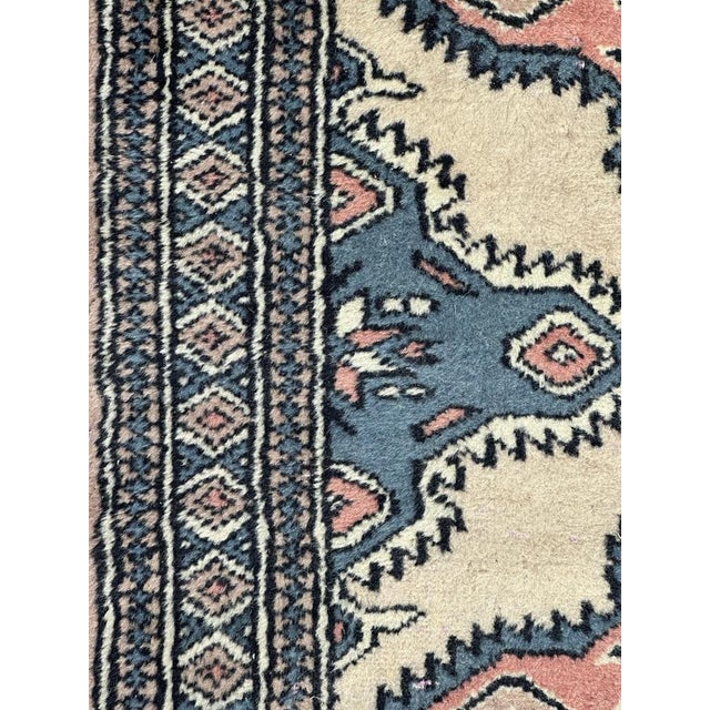 Olive Small Vintage Pakistani Rug, 1980s For Sale - Image 8 of 12