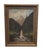 Forest Green Antique Oil Painting of a Mountain Scape For Sale - Image 8 of 8