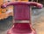 Mid 20th Century Mid 20th Century English Cock Fighting Chair in Red Leather With Reading Flap For Sale - Image 5 of 9