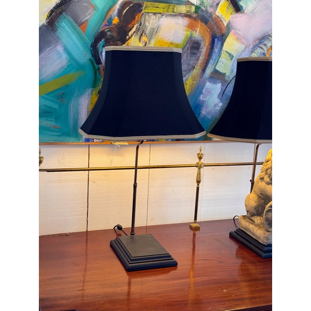 1950s Pair of Stone Lion Table Lamps For Sale - Image 11 of 14