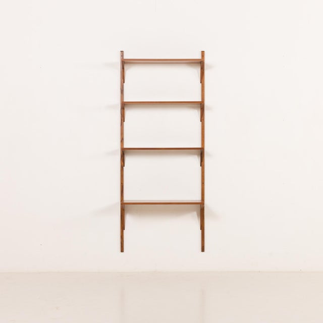 Mid-Century Danish Walnut Shelving Unit in the style of Poul Cadovius, 1960s For Sale - Image 11 of 11