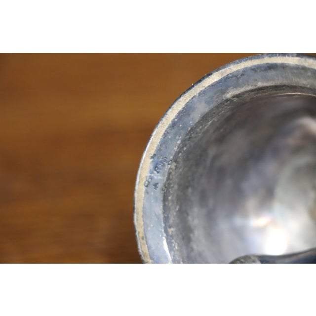 Metal Gorham Silver Plate Ornate Floral Repoussé Bell For Sale - Image 7 of 12
