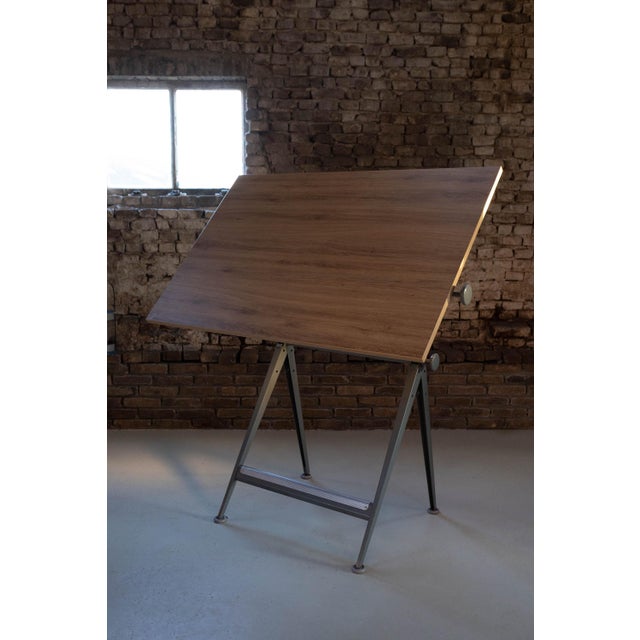 Dutch Drafting Table by Friso Kramer & Wim Rietveld for Ahrend De Cirkel, 1959, 1960 For Sale - Image 11 of 18