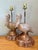 Hollywood Regency Vintage Glazed Ceramic Pelican Lamps - A Pair For Sale - Image 3 of 12