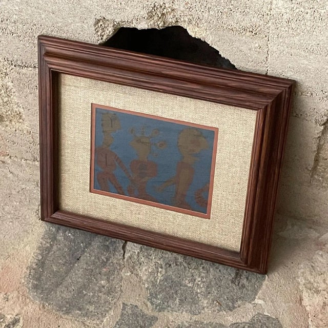 Printmaking Materials 1970s Abstract Modernist Artwork Comical Figurative Lithograph For Sale - Image 7 of 9