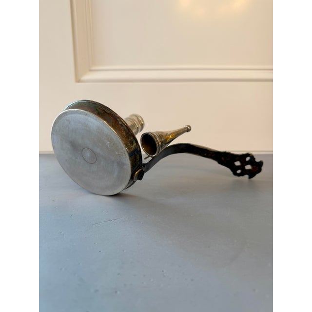 Early 20th Century Silver Plate Chamber Stick With Attached Snuffer For Sale - Image 4 of 7