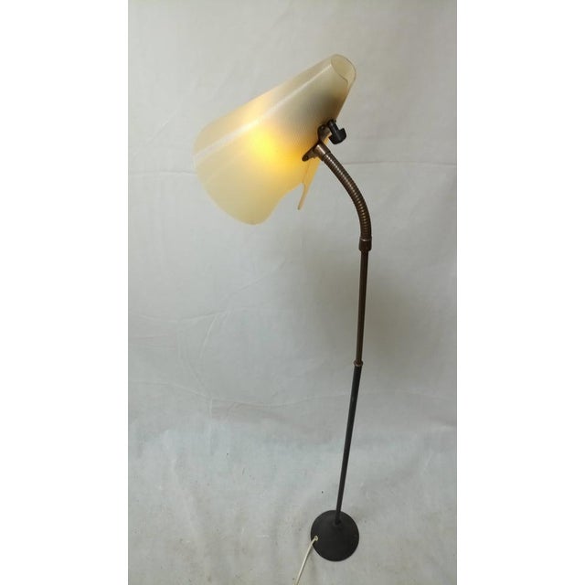 Black Mid-Century Floor Lamp by Hans Bergström for Asea, 1960s For Sale - Image 8 of 15