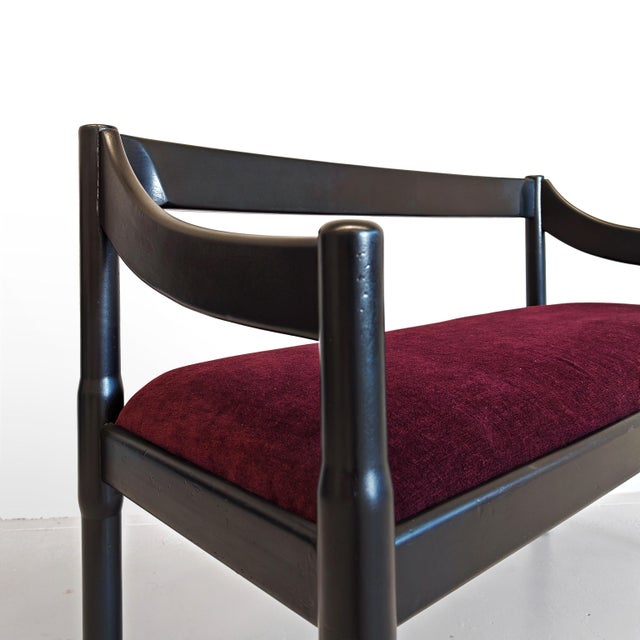 Carimate Sofa Bench by Vico Magistretti for Cassina, 1970s For Sale - Image 11 of 16