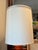 Mid-Century Modern 1960s Ceramic Lamp With a Cream Glaze and Orange Accent For Sale - Image 3 of 4