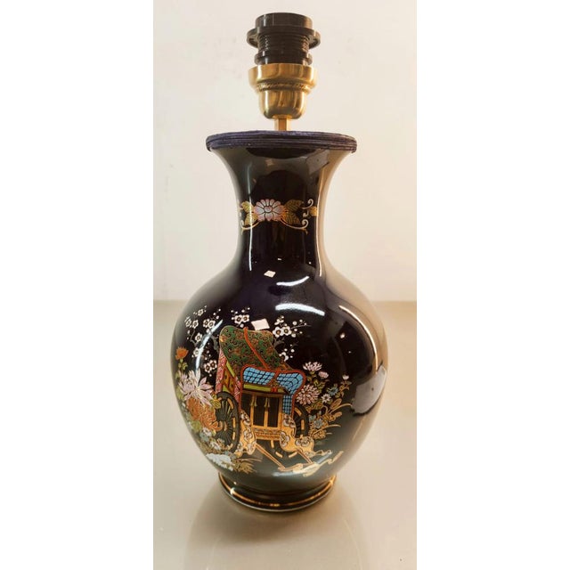 Vintage Kutani Ceramic Lamp For Sale - Image 10 of 12