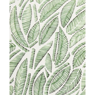Serena & Lily Fallbrook Cut Leaf Wallpaper For Sale