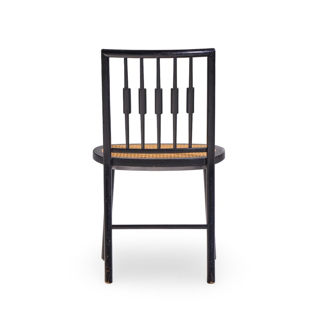 Black Michael Taylor for Baker Mid Century Dining Chairs - Set of 6 For Sale - Image 8 of 17