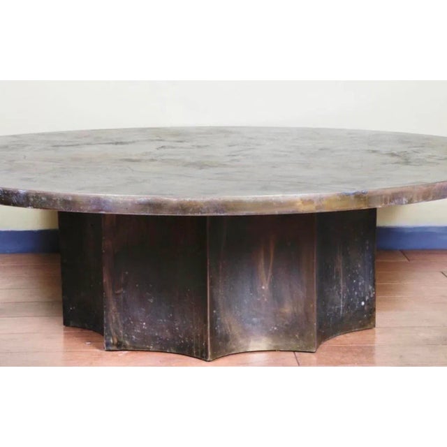 1960s Bronze Round Coffee Table by Philip La Verne “Creation” Chairish