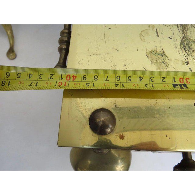 Vintage Brass Footman Trivet Low Tables a Pair Chairish