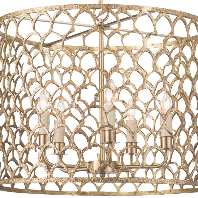 Traditional Regina Andrew Cabana Chandelier Brass For Sale - Image 3 of 6