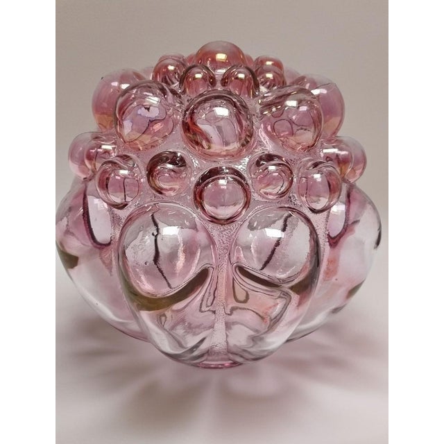 Glass Large Rose Bubble Lamp Shade by Helena Tynell and Heinrich Gantenbrink for Limburg, 1960s For Sale - Image 7 of 12