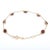 18 Karat Yellow Gold Garnet Chain Bracelet For Sale - Image 4 of 8