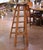 19th Century French Pine Folding Library Ladder With Six Steps For Sale - Image 12 of 12
