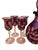 English Early 20th Century Czech Decanter With 8 Glasses For Sale - Image 3 of 11
