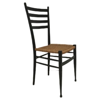 Vintage Italian Wooden Dining Chair For Sale