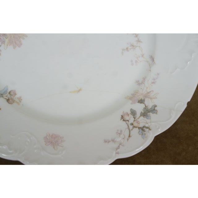 Ceramic 27pc Antique Haviland Limoges Porcelain Chrysanthemums Serving Dinner China For Sale - Image 7 of 17