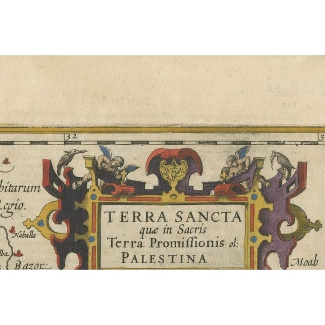 Holy Land Map of Terra Sancta Palestina, 1620 For Sale - Image 3 of 10