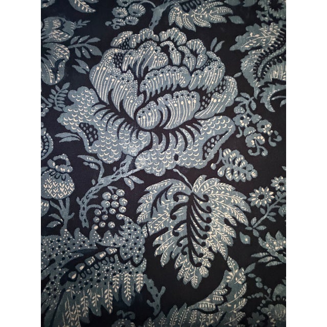 Textile The Brunschwig & Fils Wesserling Print in Blue Pattern Color 8019125 4 Yards Fabric For Sale - Image 7 of 7