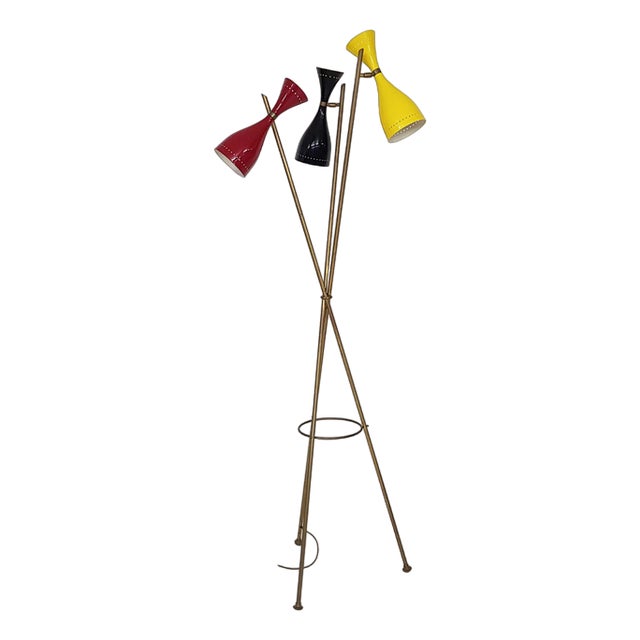 Floor Lamp in the style of Arredoluce, Italy, 1960s For Sale